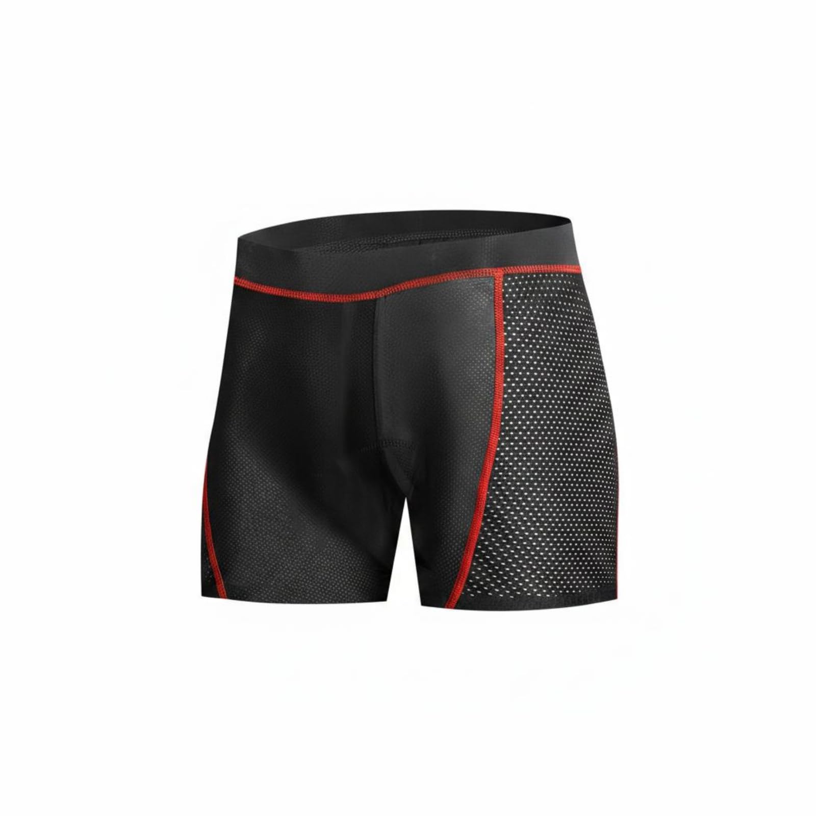 BNF®3D Contoured Cycling Compression Shorts with Multi‑Layer Padding, Breathable Flat‑Seam Sportswear – Red Line, Size S-image-29