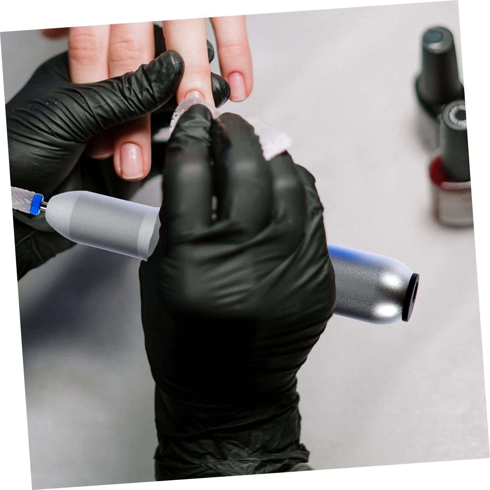 Lima de Uñas Eléctrica Portátil de Aluminio Plata 20000 Rpm USB | Juego de 1 Set, Cabezales de Lijado y Pulido, Línea de Carga Usb, Uso Profesional y Doméstico