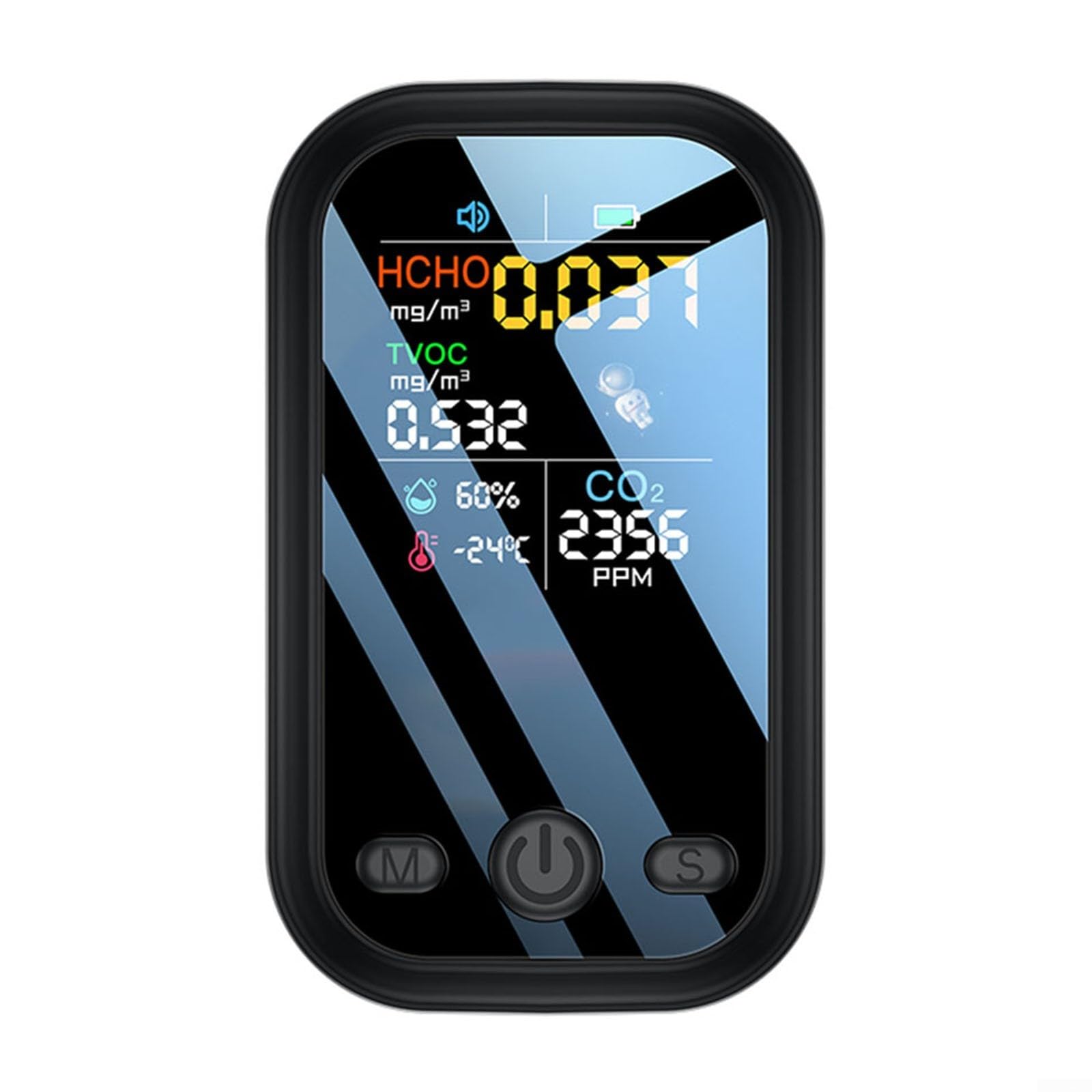 Rilevatore Qualità Aria 5-in-1 - Sensore HCHO TVOC Temperatura - Display A Colori Portatile - Foto 9