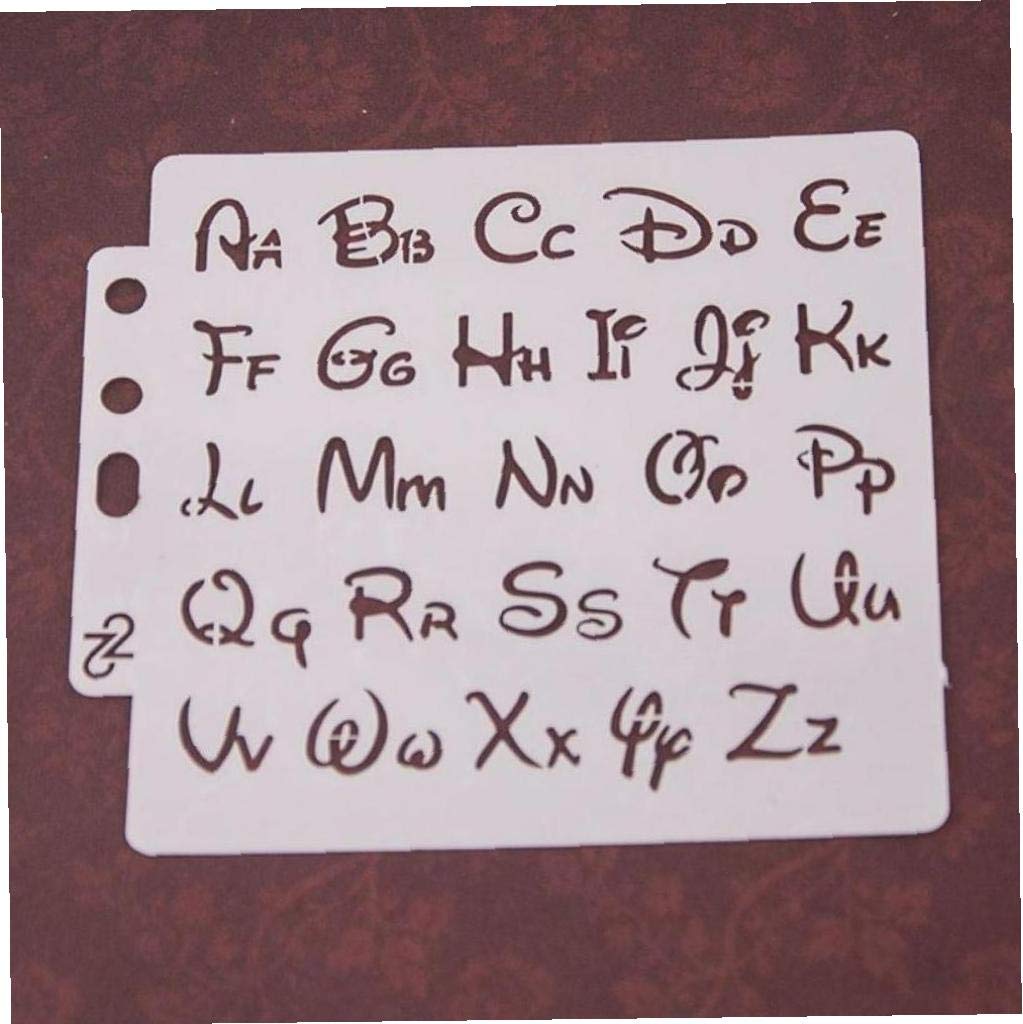 Pinicecore Alphabet Stencils Template Painting Scrapbooking Embossing Stamping Album Card