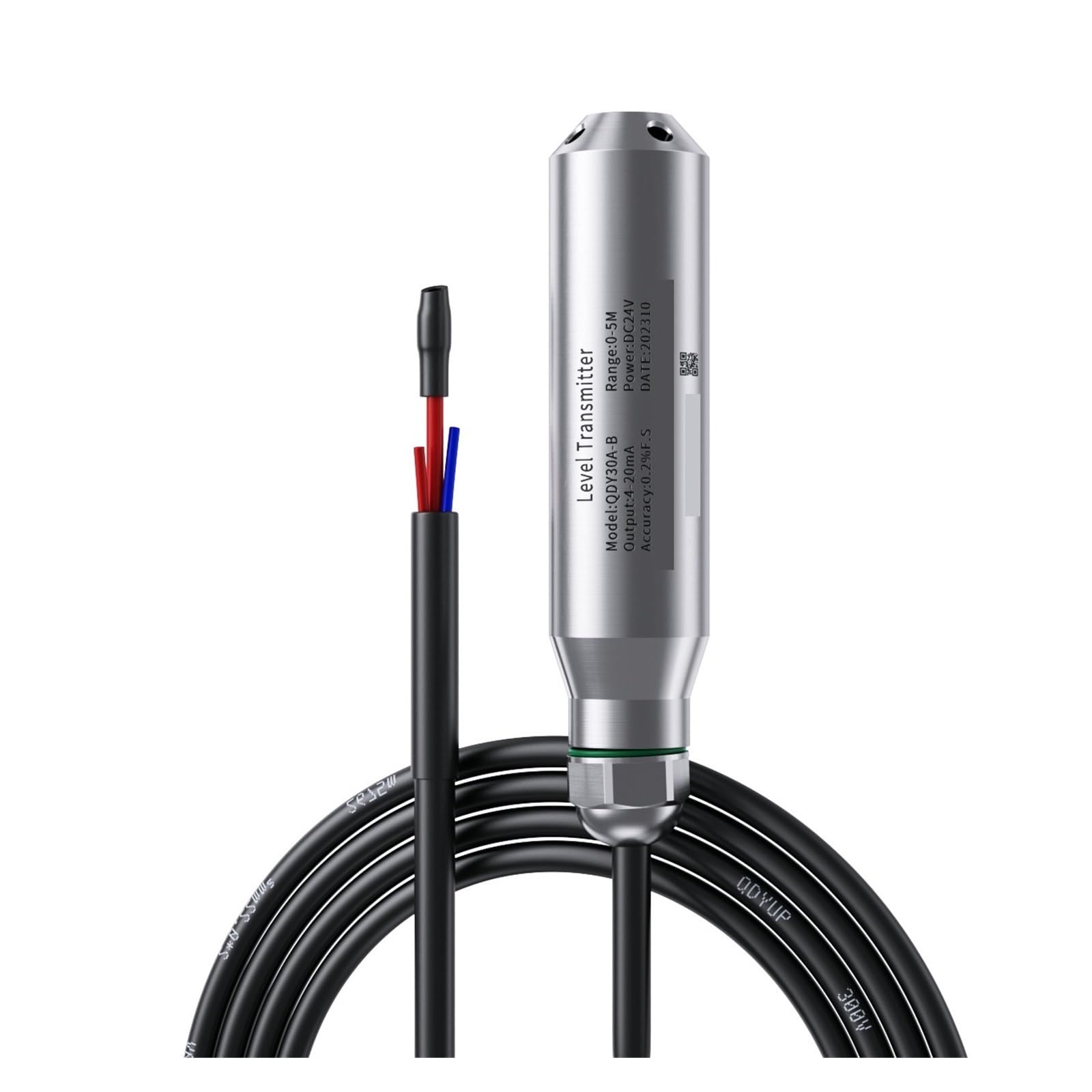 Sensor de nivel sumergible Sensor de nivel hidrostático 485 Transmisor Tanque de agua Convertidor de presión(2M Range 5M Cable)
