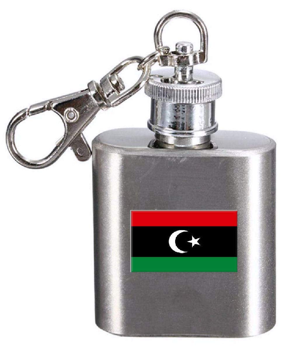 Flasque porte-clés gravé drapeau Slovaquie en acier pour homme