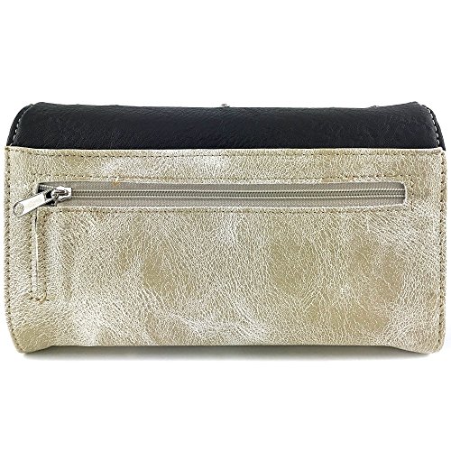 Justin West Gleaming Western Turquoise Cross Crossbody Wristlet Trifold Wallet4