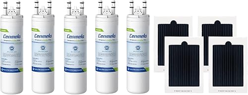 CML006 Compatible con filtro de agua WF3CB 5 piezas y filtro de aire PAULTRA 4 piezas, compatible con Pure Source 3, 706465, 242069601, 242086201,