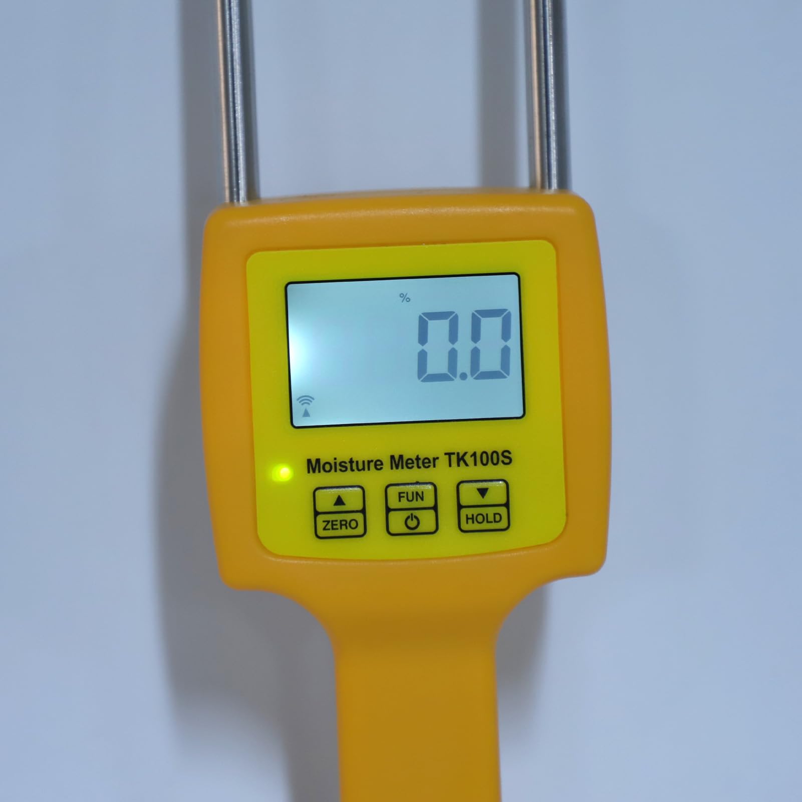 SUNGOOYUE Probador de Humedad de Grano, Medidor de Humedad de Grano Portátil ABS con Sonda de Acero Inoxidable de 11 Pulgadas, LCD Retroiluminada Resolución de 0,1% Apagado Automático para