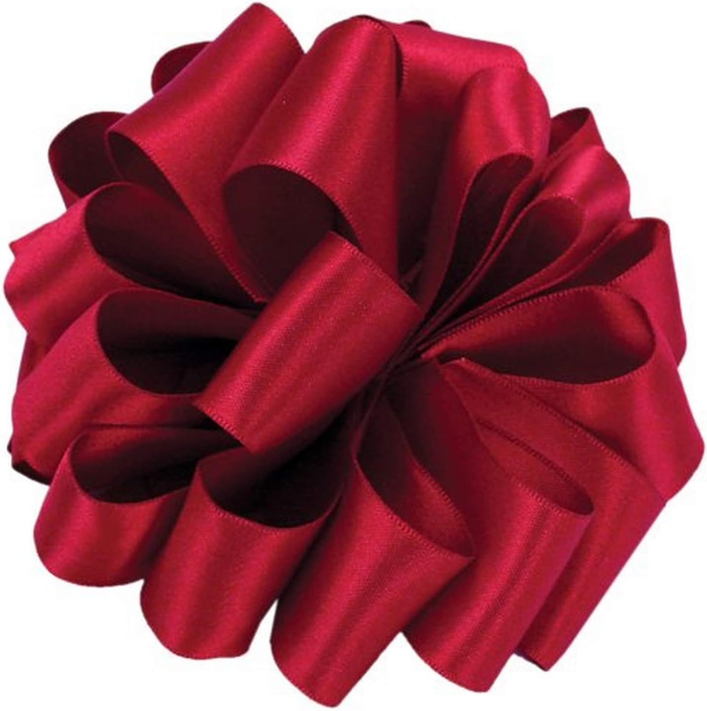Offray Wired Edge Chantel Craft Ribbon, 1-1/2-Inch Wide by 20-Yard Spool, Scarlet