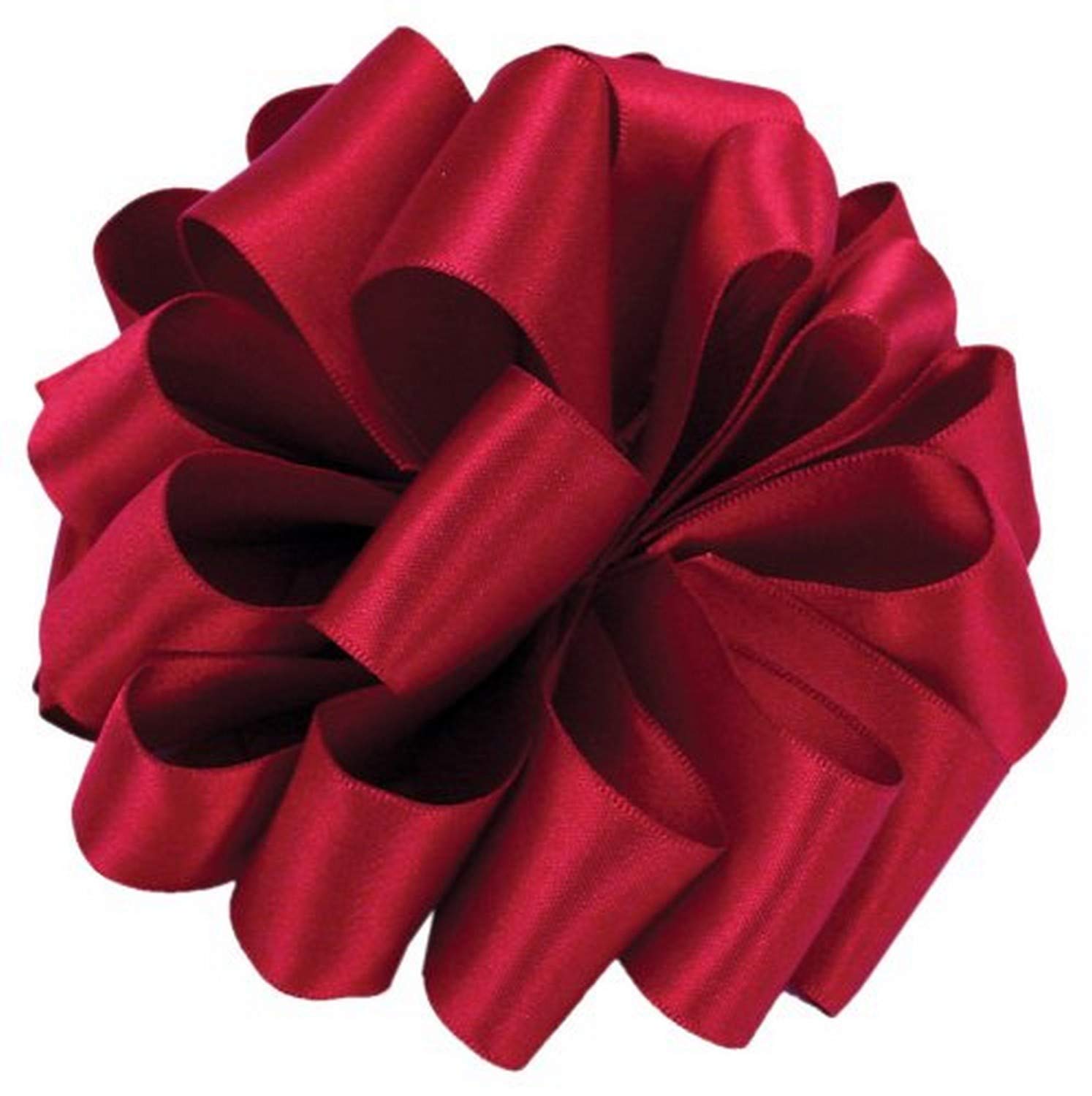 Offray Wired Edge Chantel Craft Ribbon, 1-1/2-Inch Wide by 20-Yard Spool, Scarlet