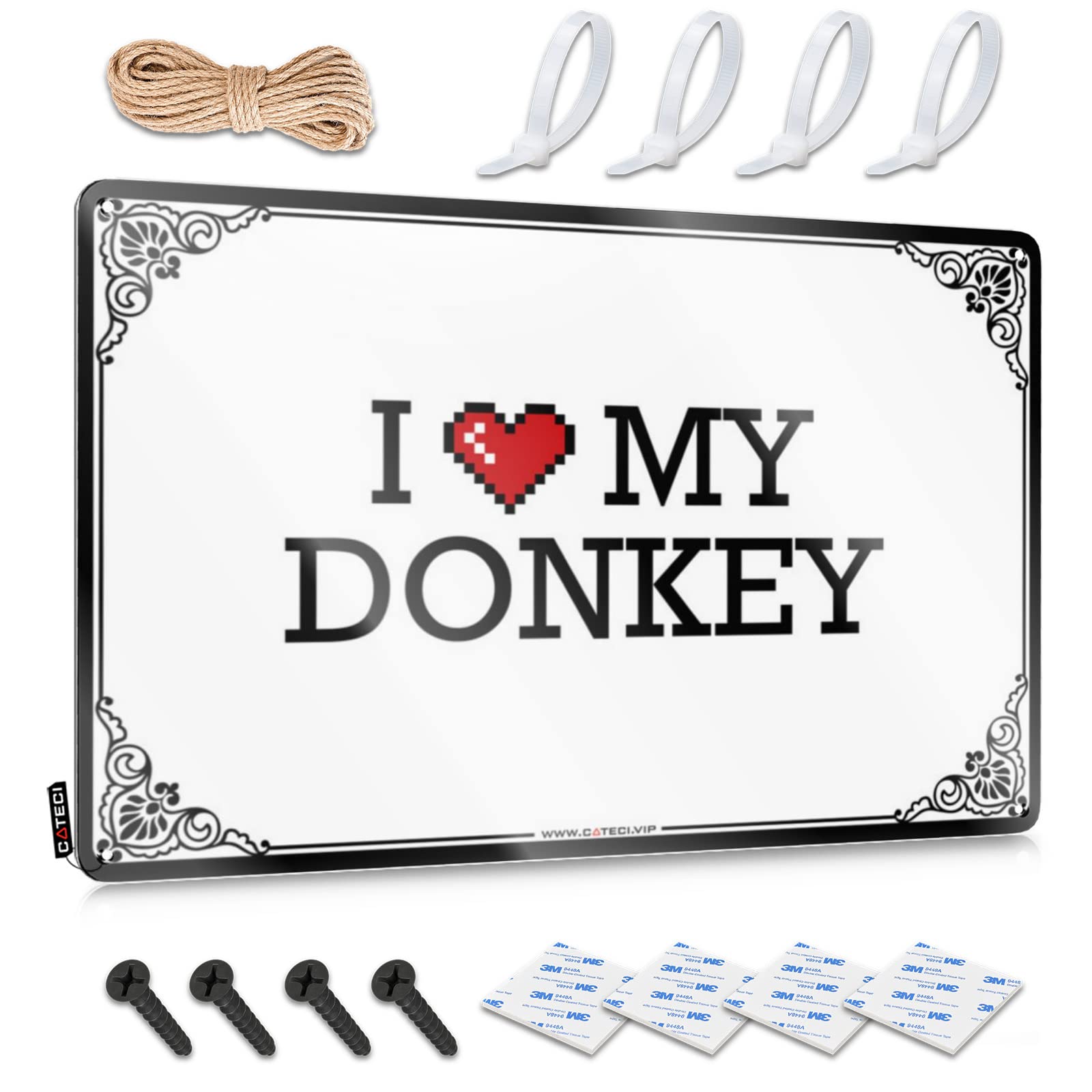 Shabby Chic Plaque, Custom Soft Bath I Love My Donkey | Farmhouse Pool Bar Decor(30X40CM)