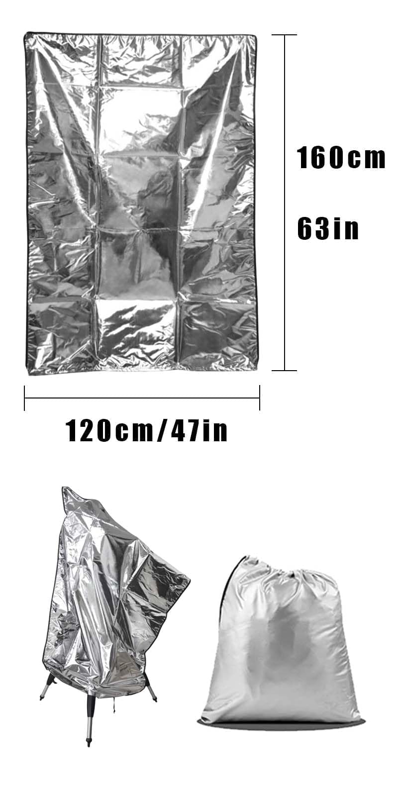 Housse de télescope imperméable 165cm x 120cm 420D Protection étanche
