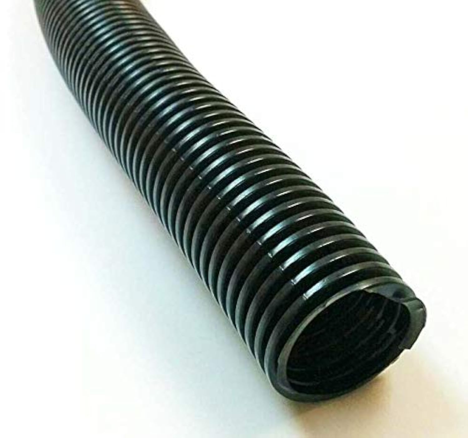 Electriduct 1/2" Split Wire Loom Tubing Polyethylene Corrugated Flexible Conduit (0.5 Inch ID) - Black - 10 Feet