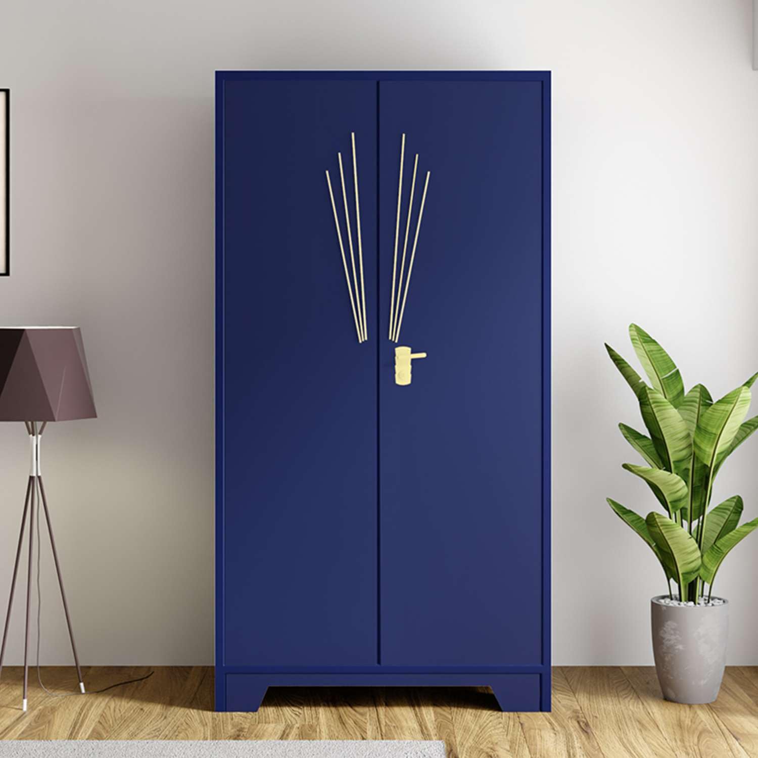 GODREJ INTERIO Almirah Centurion 2-Door Steel Almirah, Cupboard for Clothes (Midnight Blue), 1-Year Warranty, 1 Motion Sensor LED Light, 1 Shelf, 1 Locker-image-31