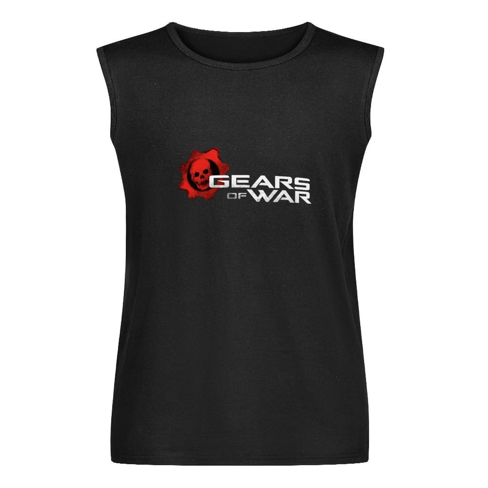 Gear of War T-Shirt Graphic Tee for Men Black Running Vests for Men Size S