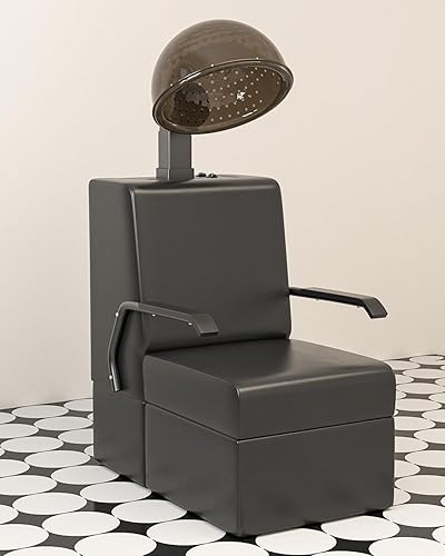 Paddie Silla profesional para secador de pelo para salón, ángulo y altura y temperatura ajustable 1000 W, temporizador de 60 minutos