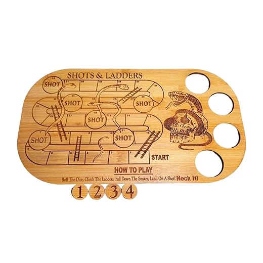 CUSROS Fun Adult Game Competitive Party Board Game 1 Set Board Game Shots Ladders Drinking Game Set Adult Classic Entertainment Game for Party Decor A