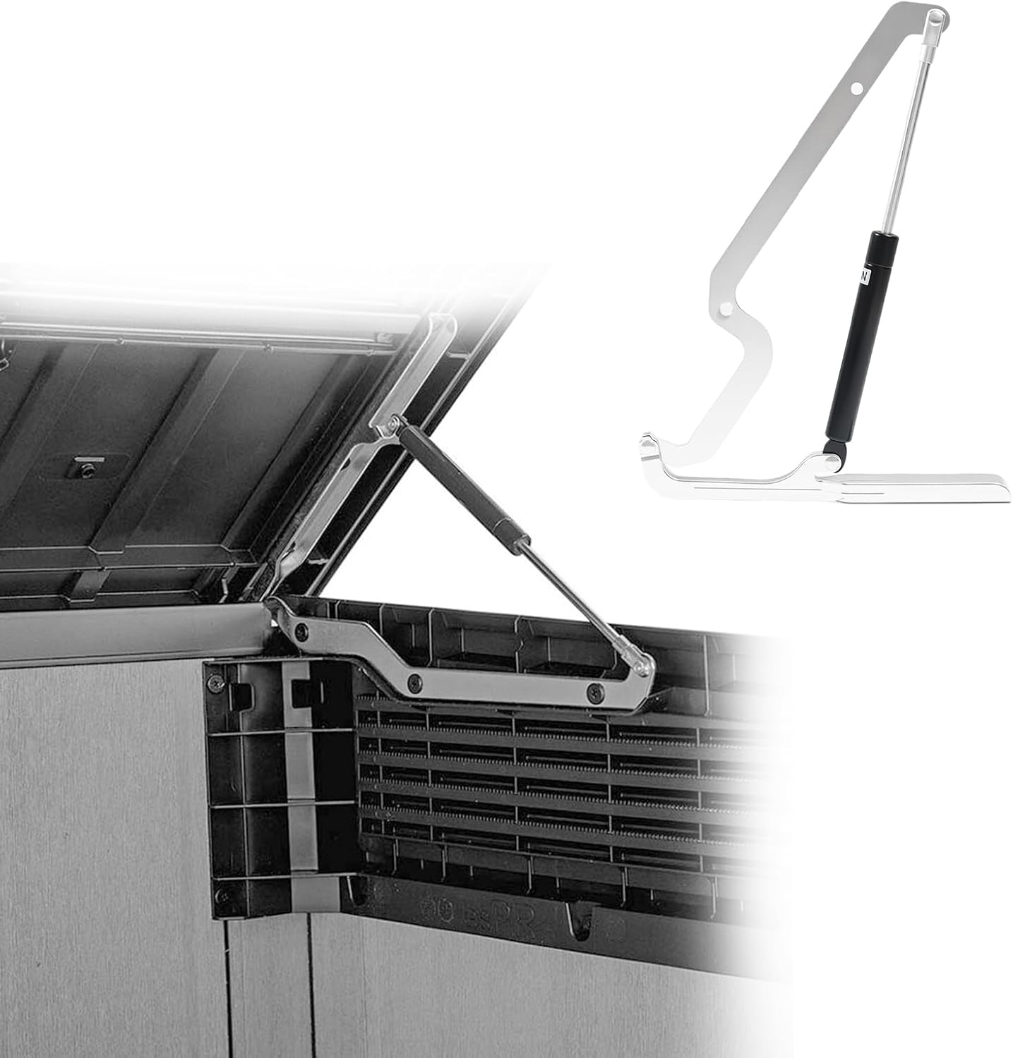 2Pcs Keter Hinge Replacement for Keter Deck Box, Replacement Parts for Keter Storage Cabinet (Screws Not Included)