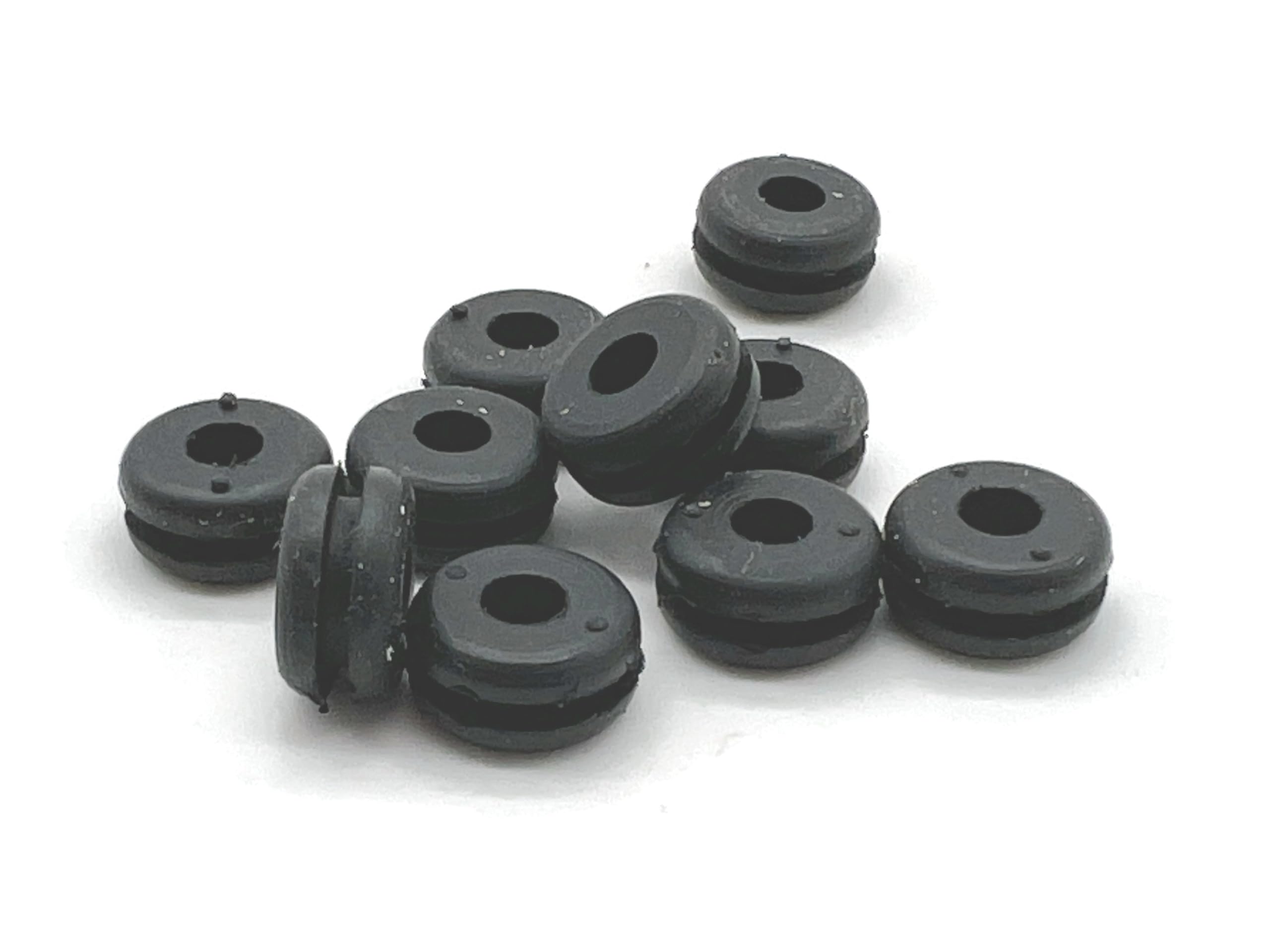 Spine Passacavo In Gomma Silicone Nera &ndash; Protezione Boccole &ndash; Fori 2,5-13,5 Mm &ndash; T Type