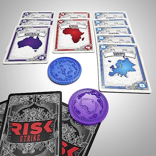 Hasbro Gaming Risk Strike Cards and Dice Game for Adults, Teens, and Kids, Quick-Playing Strategy Game, 2-5 Players, 20 Min. Average, Fun Summer Activities, Vacation Travel Essentials, Ages 10+ - image 9