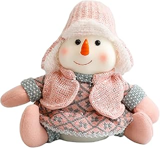 Juqoyue Adornos Navideños Rosas Muñeca Navideña Sin Rostro Tridimensionales Pequeños Adornos B