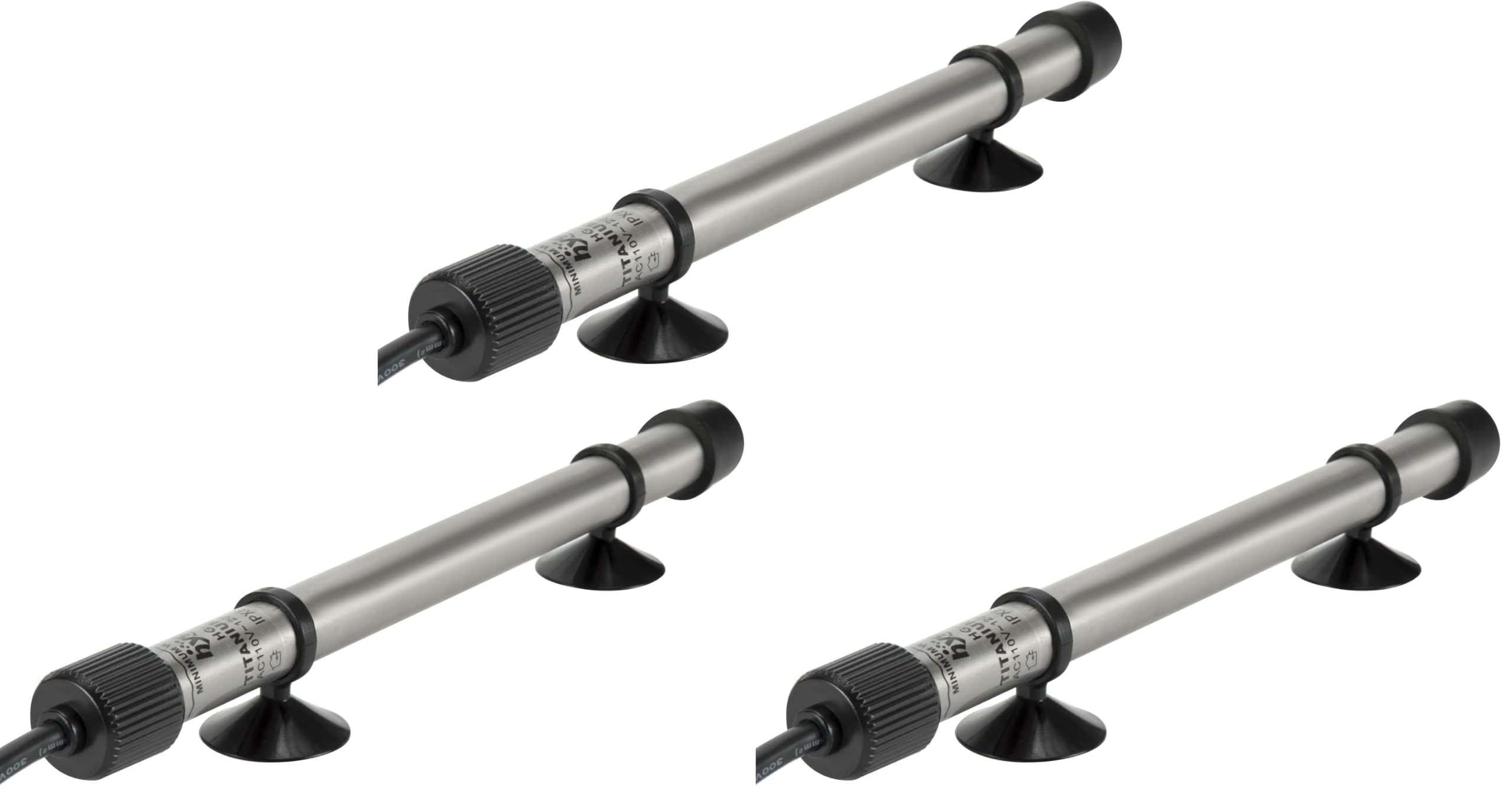 hygger 802 Aquarium Titanium Heater Rod Fish Tank Heating Element Replacement Heater Tube (Controller Excluded) 200W (Pack of 3)