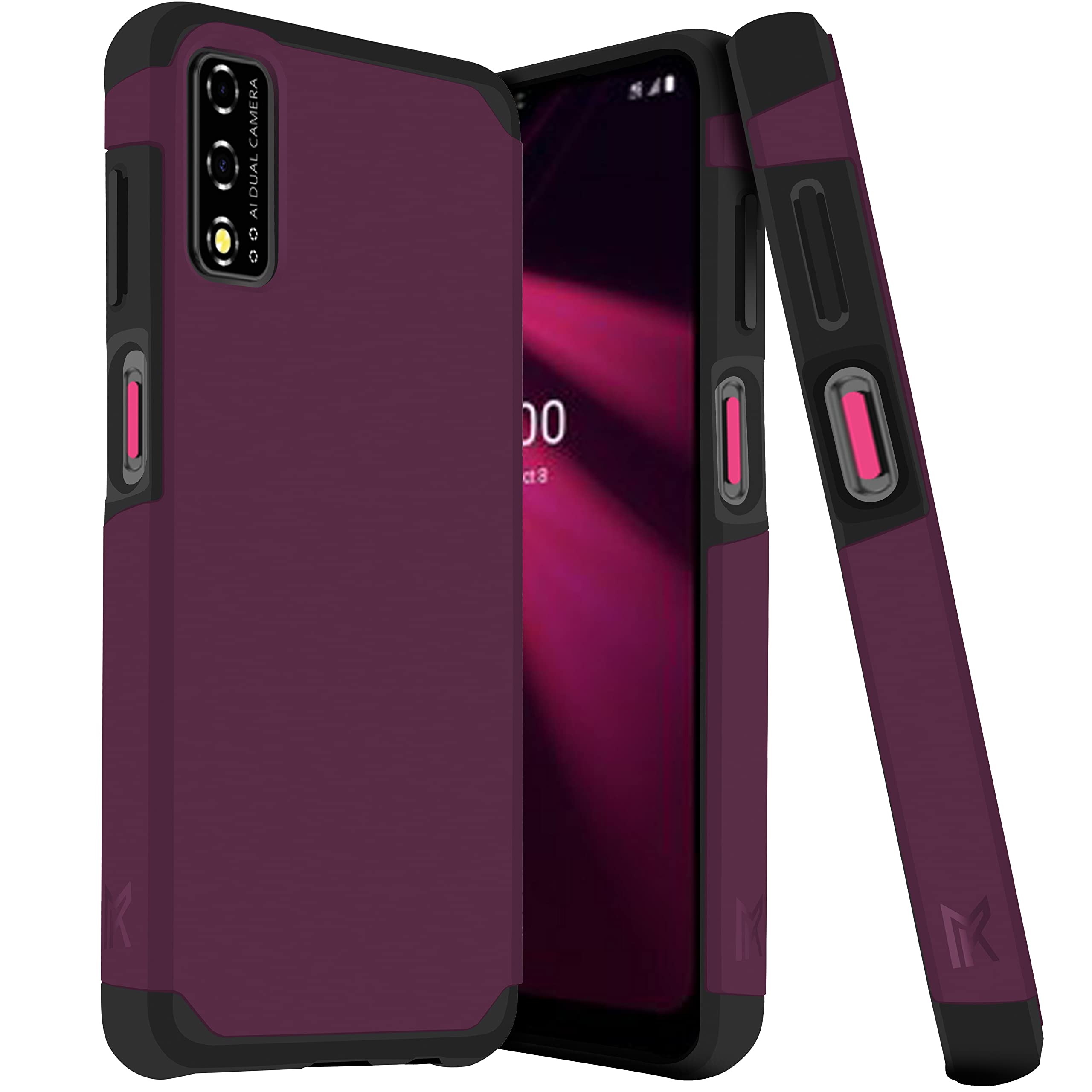 HRWireless Compatible for REVVL V 6.52" 4G/LTE Case (V Version Only, TMobile/Metro) MetKase Series with Premium Original Minimalistic Design for Shock Absorption, Accidental Drops Cover