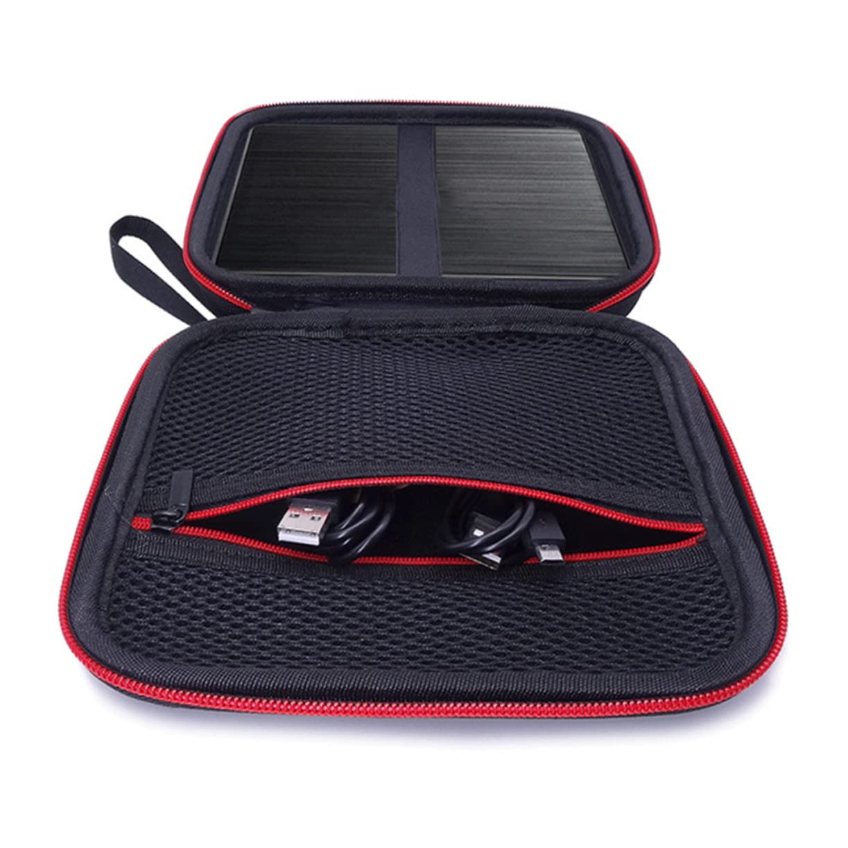 Hemobllo 2pezzi Borsa Di Stoccaggio Per Power Bank e Cavi Dati Custodia Rigida Con Design Tracolla Per Accessori Digitali Compatibile Con Disk e Cuffie