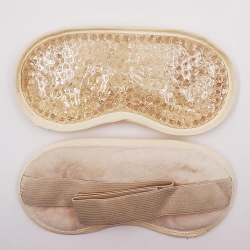 Mascarillas refrescantes reutilizables para dormir, frío y caliente, máscara de dormir con bolsa de hielo, compresa ocular congelada para hinchazón,