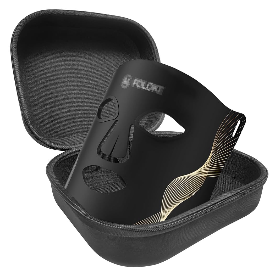 Funda de viaje para FOLOKE Máscara de terapia de luz LED para el cuidado de la piel y el cuello