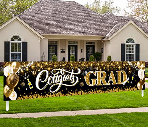 Image of 2026 Graduation Decorations-Congrats Grad Yard Sign Banner Decoration for Class of 2026 Graduation Party Supplies