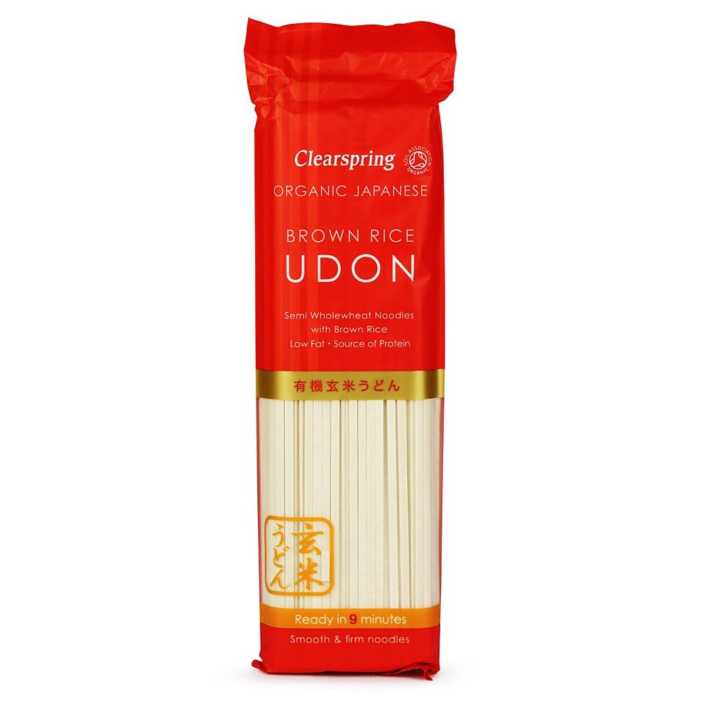 Clearspring de riz brun biologique Udon (200g) - Paquet de 6