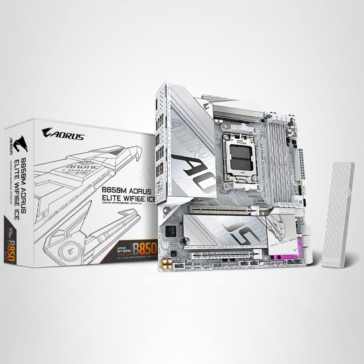 Amazon.com: GIGABYTE B850M AORUS Elite WIFI6E ICE Motherboard- AMD