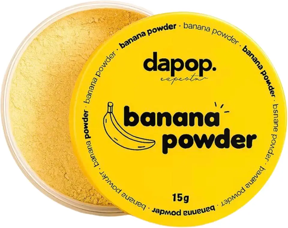 Pó Banana Powder, Facial Translucido Finalizador e Fixador de Maquiagem, Pó de Maquiagem, Selar (Banana Powder)