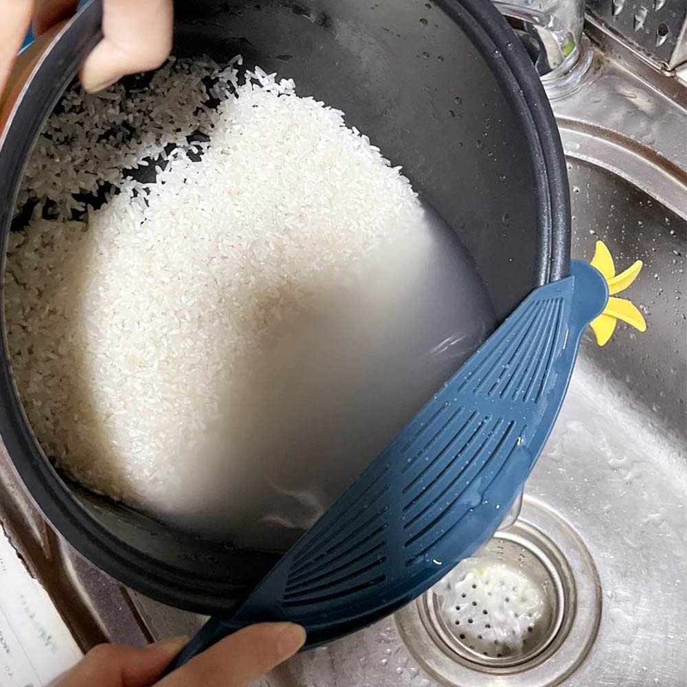 Égouttoir à Légumes Et Riz - Tamis Plastique Blanc Pour Cuisine