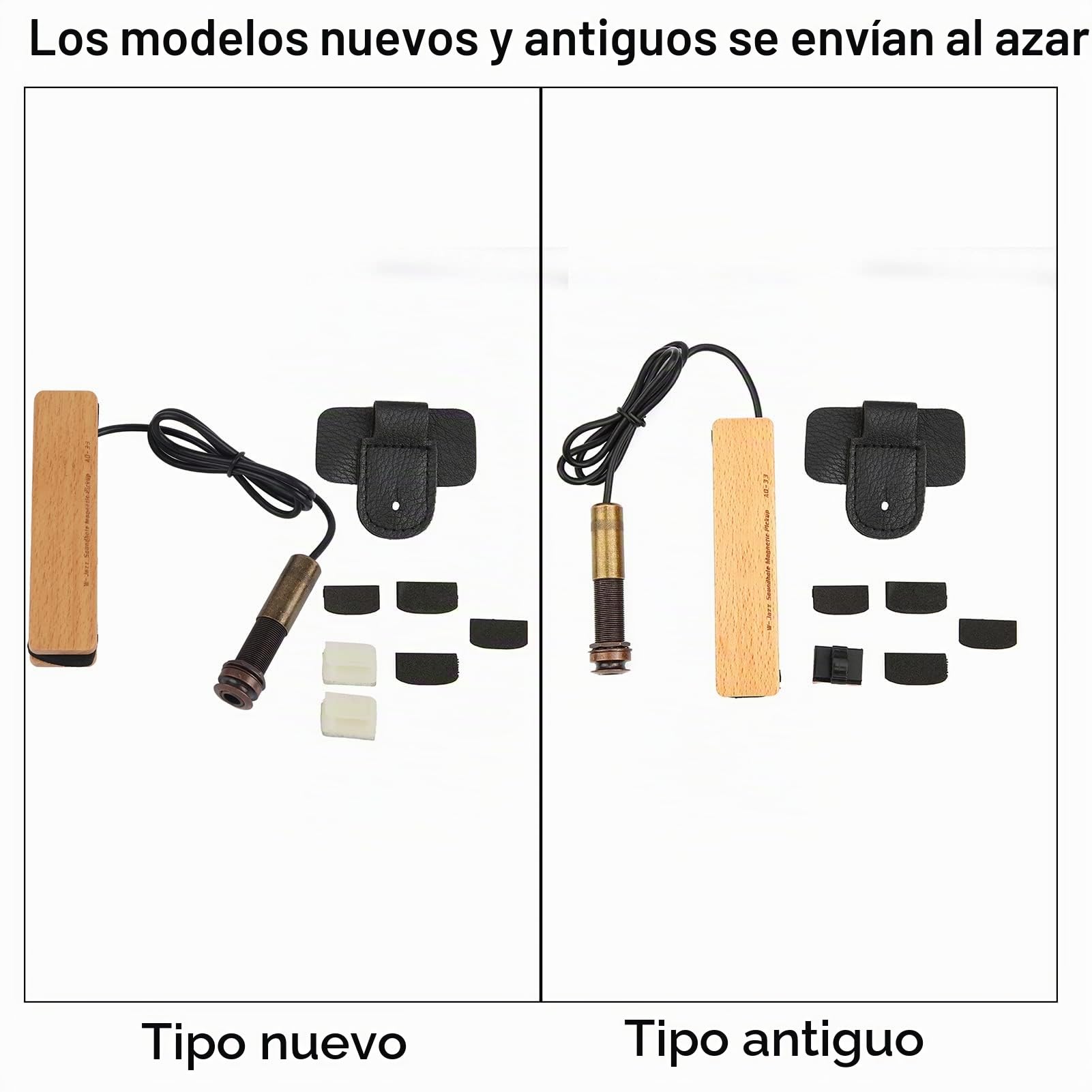 Dilwe Recogida de Guitarra Acústica, Pastilla Externa Cerrada Magnética Pasiva de Aluminio de 6.35mm para Guitarra Acústica Popular