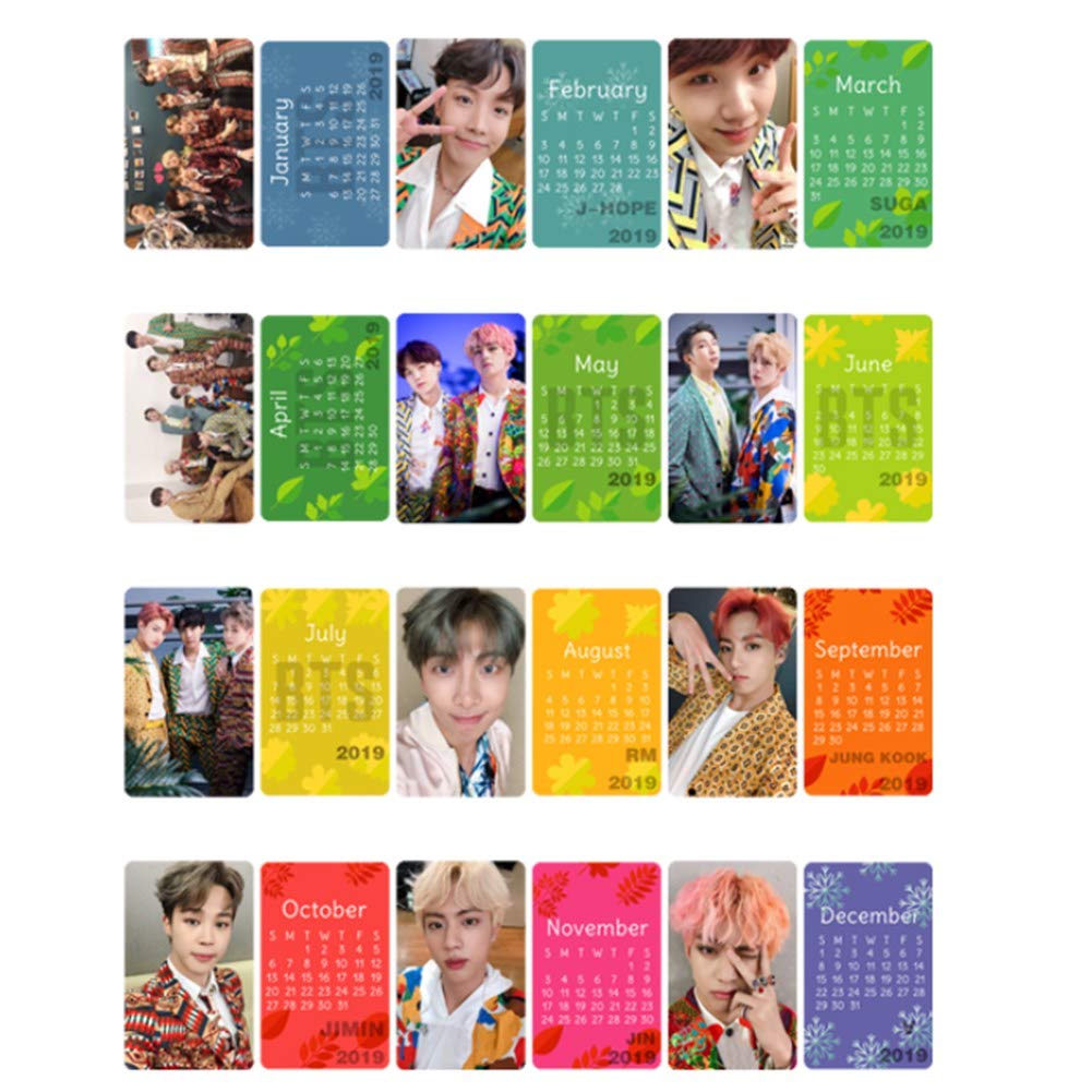 Nuofeng - Kpop BTS Bangtan Boys Love Yourself 2019-2020 Official Photo Desk Calendar for A.R.M.Y Fans(H02)