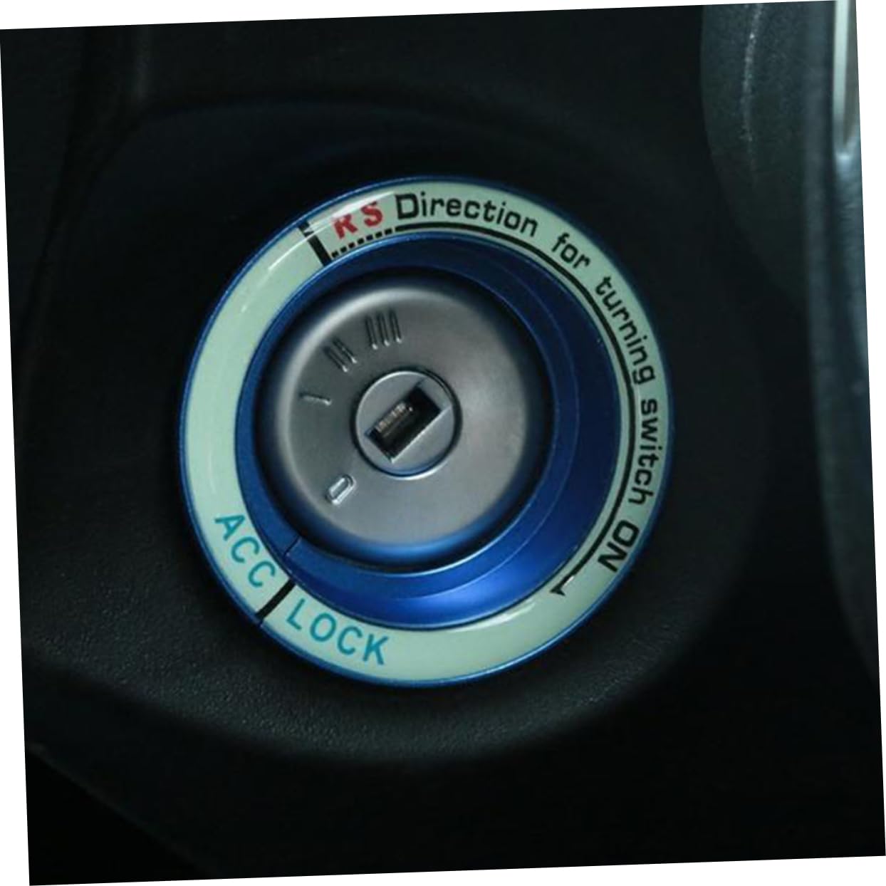 Wakauto Car Sticker Ignition Cover Decal for Self-Adhesive Glows The Dark Design Easy to Use Premium Quality