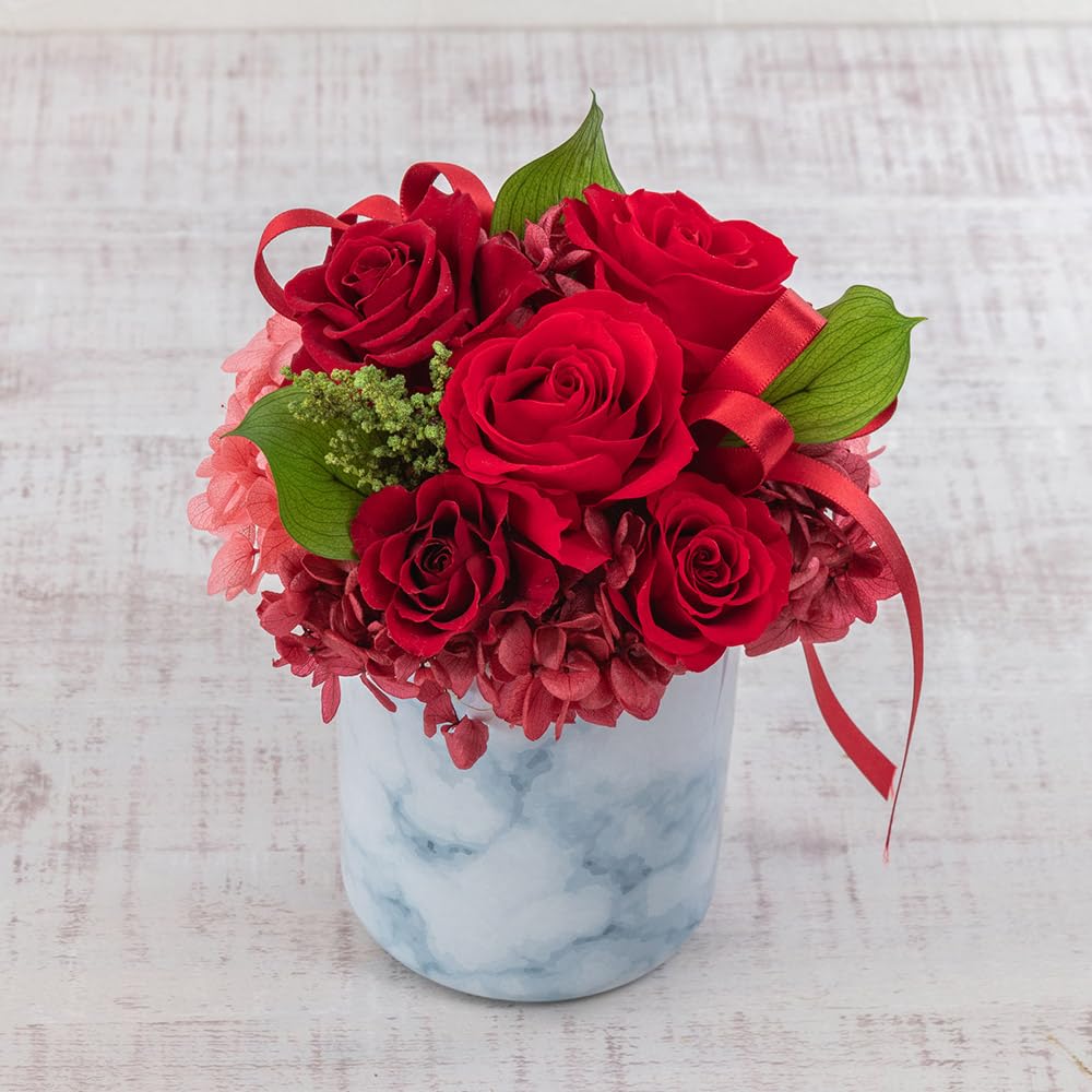 日比谷花壇　ブリザーブフラワー 日比谷花壇のプリザーブドフラワーアレンジ「ブルー系」 | 大阪府吹田