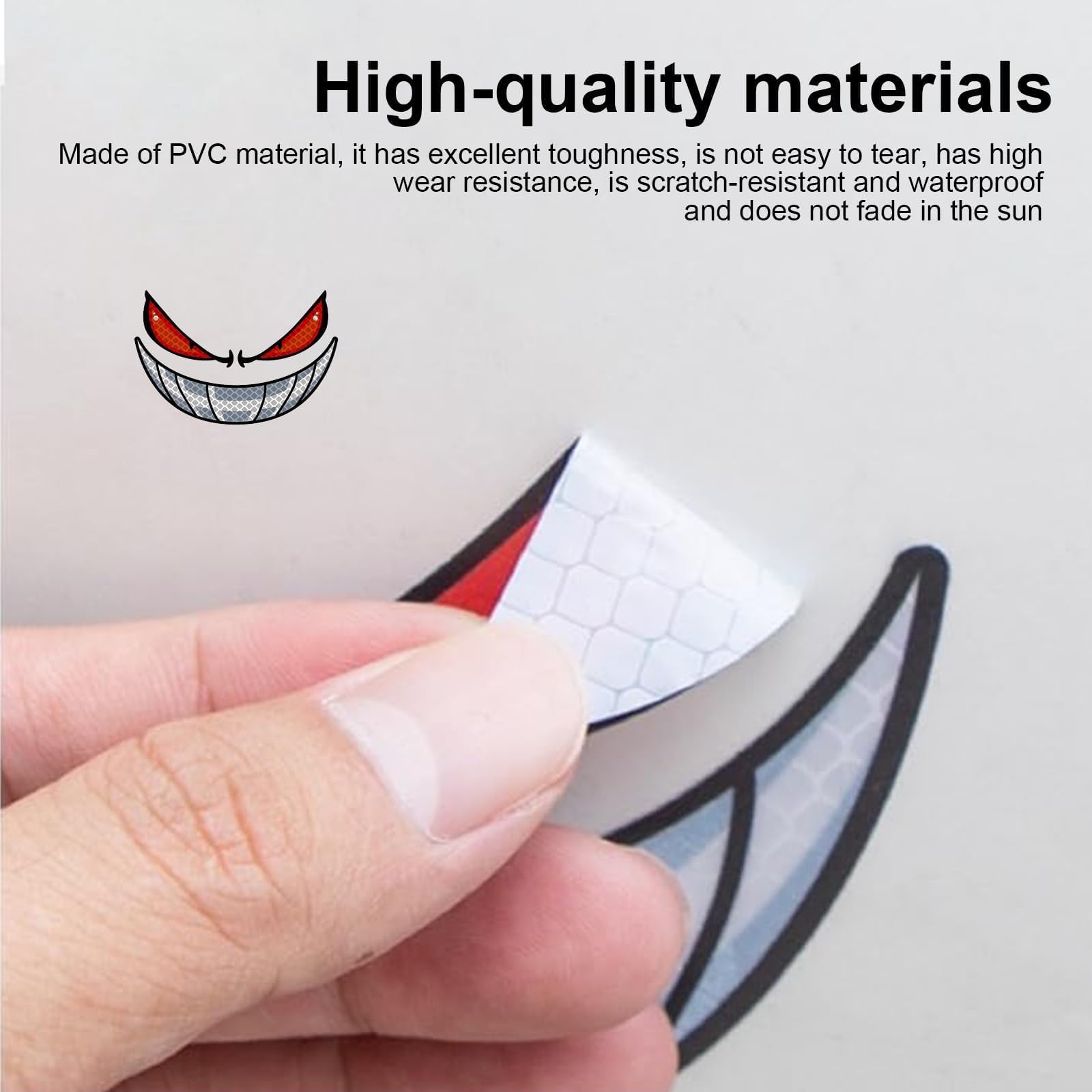 HAZMA 8 Stück Anime Augen Aufkleber - Wasserdicht Für Mähroboter & Haushaltsgeräte