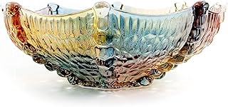 Misa na owoce na sałatę, miska na deser, na wesele, na słodycze, do serwowania, do domu, biura, wielofunkcyjna, ekologiczna, 27 x 6,8 cm