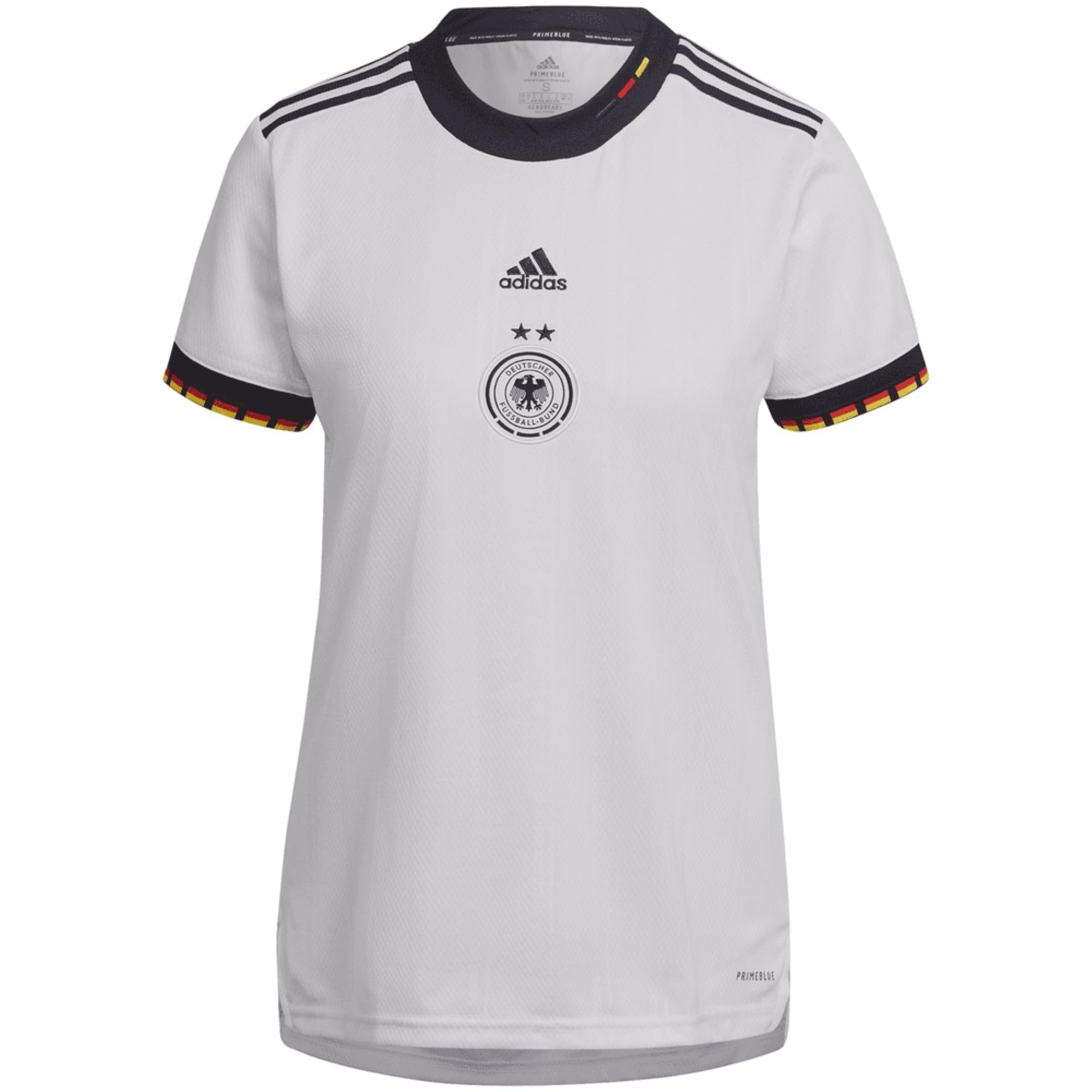 Adidas Women's 2022-23 Germany Euro Home Soccer Jersey, White Medium