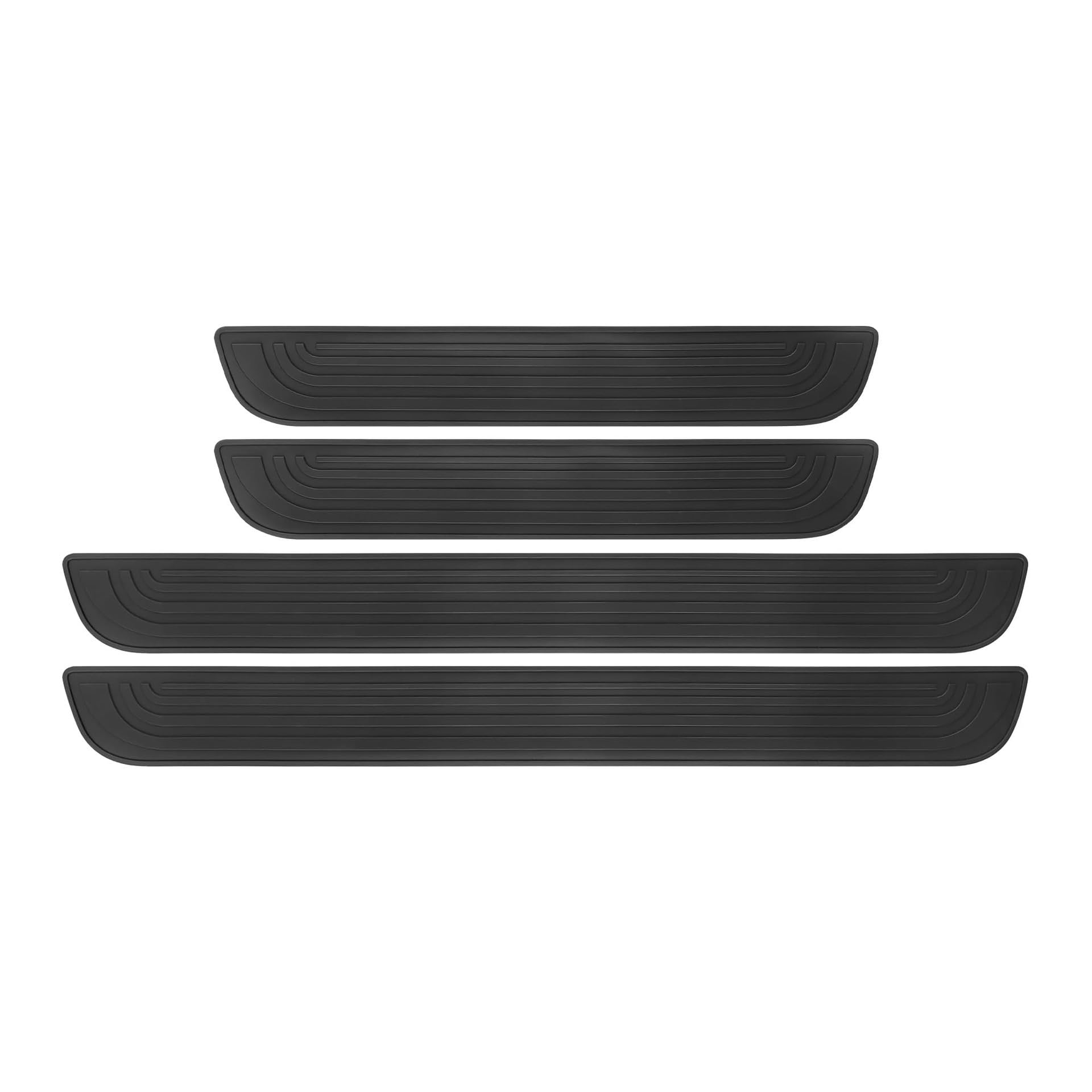 HYLLYP 4Pcs Car Door Sill Protector Fit for Kia NIRO SG2 Hybrid e-NIRO EV 2022-2025 Scuff Plate Cover Guard Flexible Threshold Trim PVC Anti-slip Protection Accessory