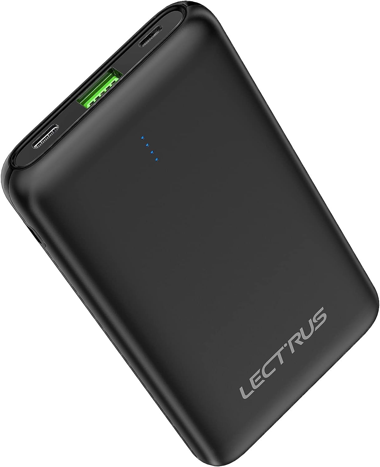 Lectrus Portable Charger Power Bank 10000mAh, 22.5W USB C in & out Fast Charging, PD 3.0+QC 4.0 Battery Pack with LED Status Indicator, Compatible with iPhone, Android and All USB Devices (Black)…