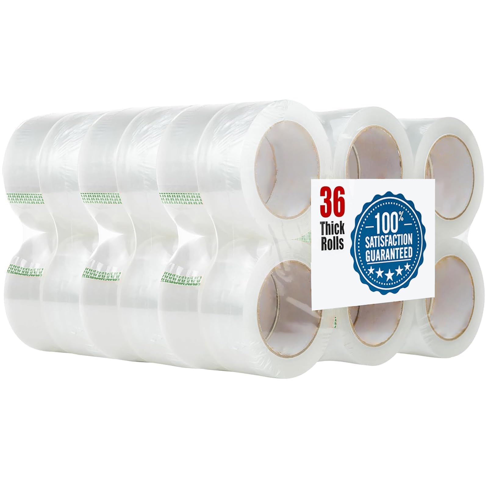 Photo 1 of 2 Inch x 110 Yards Packing Tape?36 Rolls?, Clear Shipping Tape for Boxes, Strong Adhesive for Packaging, Sealing, Moving, Storage?Lightweight Packing