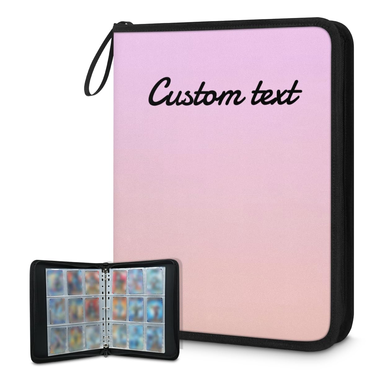 Amazon.com: Card Binder Trading Card Binder 9 Pocket,Personalized  Collectible Trading Card Albums