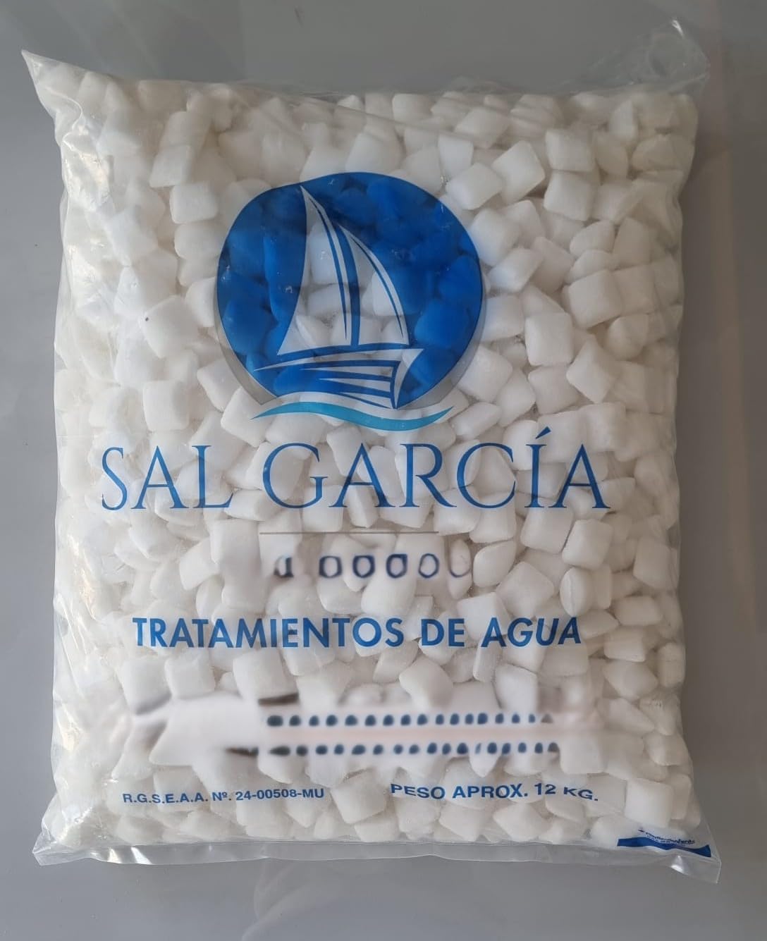 Sal para Descalcificador, Sal en Pastillas, Sal Marina, Sal para Descalcificador de Agua 24 kg. 2 Sacos DE 12 KG para FACILITAR SU MANEJO