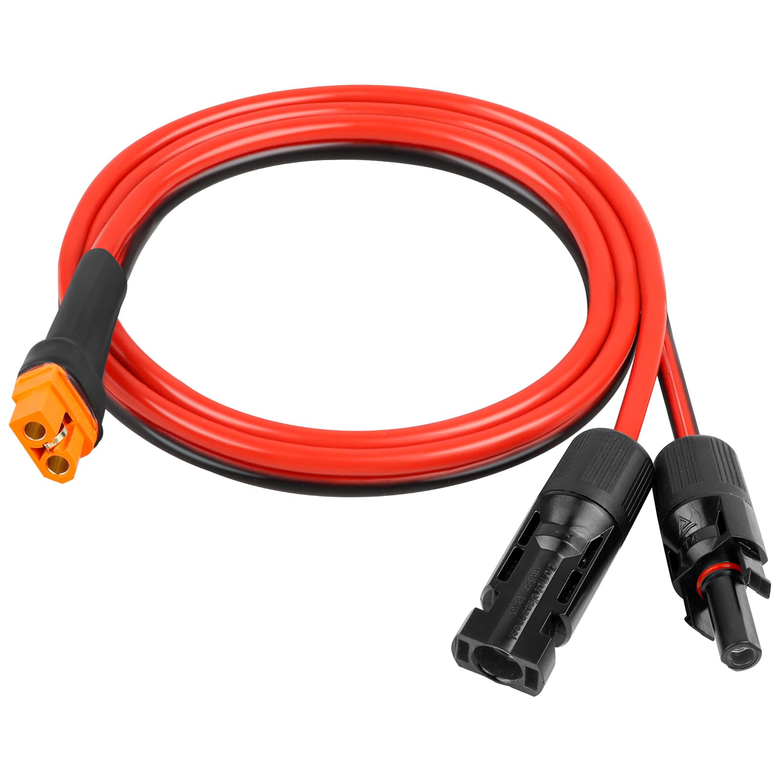 XRDS -RF Solar Panel Adapter Cable to XT60i 3FT - 10AWG XT60i Female Solar Cable Tinned Copper Wire with PVC Jacket, XT60i Solar Extension Cable for Power Station and Portable Generator-picture-25