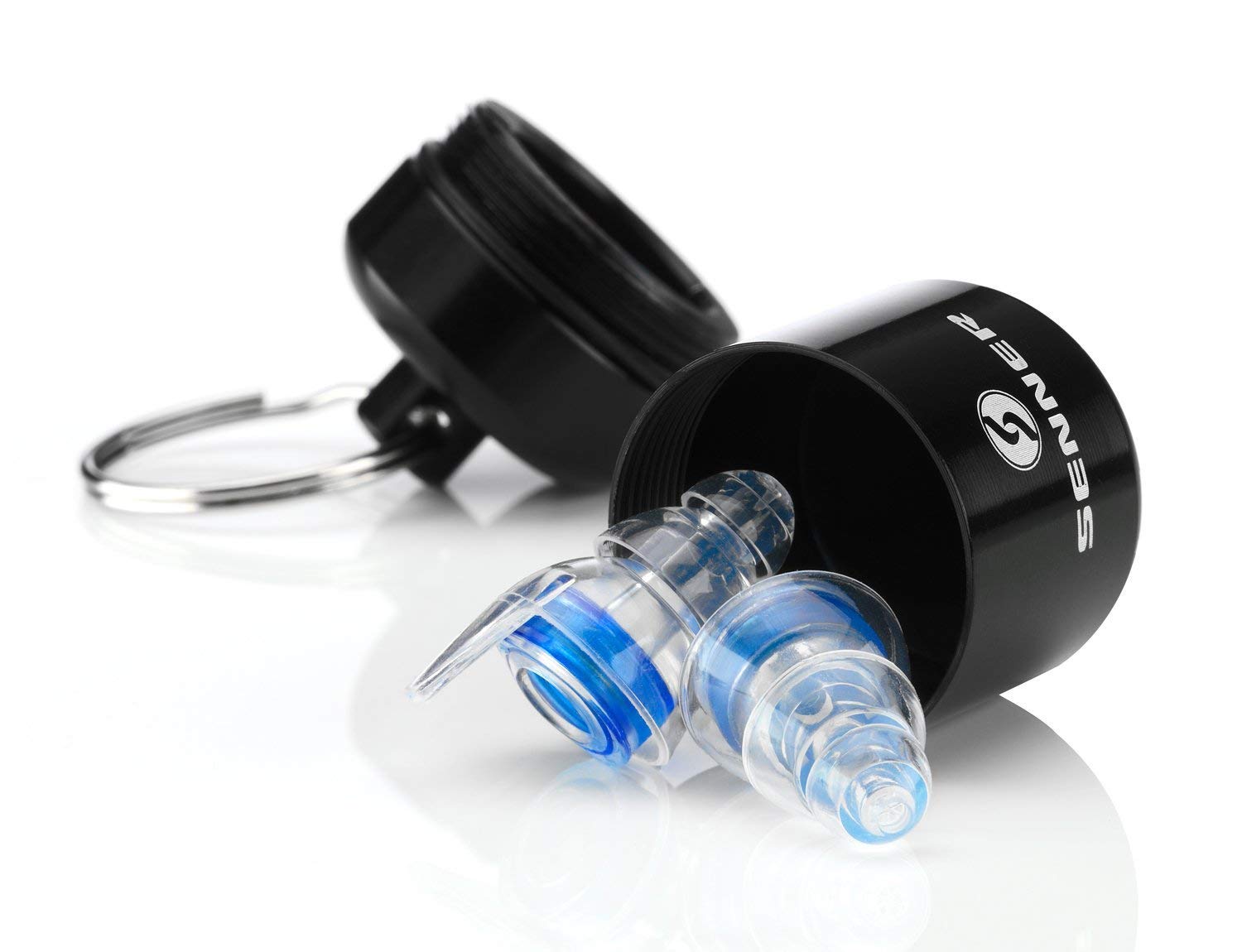 Senner - Portapillole per pillole, stabile, impermeabile, ideale per la conservazione, contenitore in alluminio (nero, scatola larga)