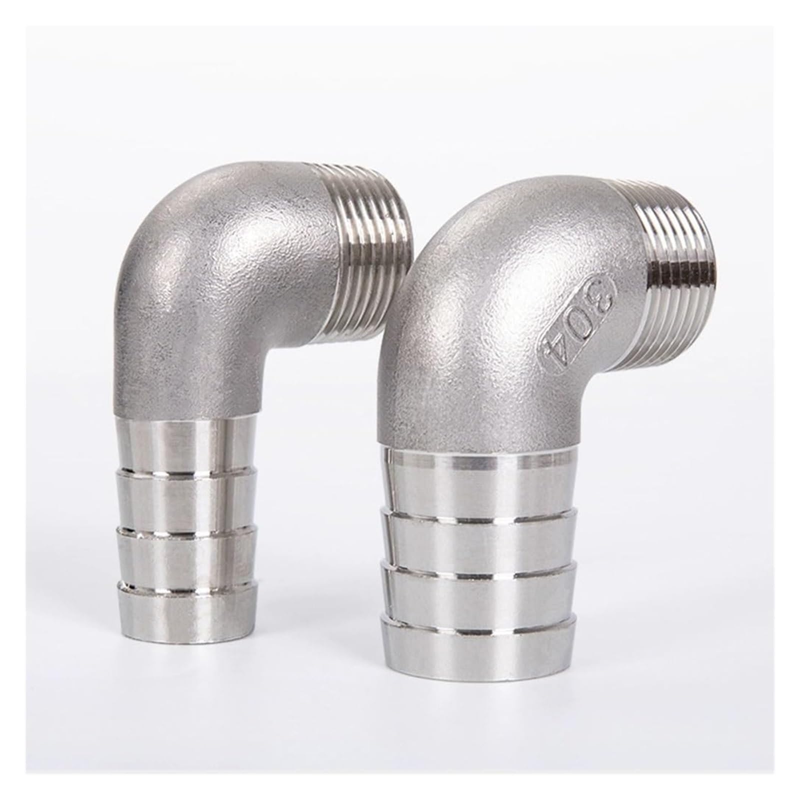 Conectores acodados, Conectores de codo acero inoxidable, 1/8", 1/4", 3/8", 1/2", 3/4", 1", 2", macho, 6, 8, 10, 12, 14, 15-60 mm, manguera 90 grados