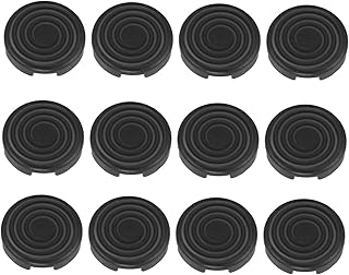 Arcade Button Cover, 20.2mm Diameter, Compatible with Kailh Cherry TTC Akko Glorious Switches, Set of 12, Anti Slip (Black)