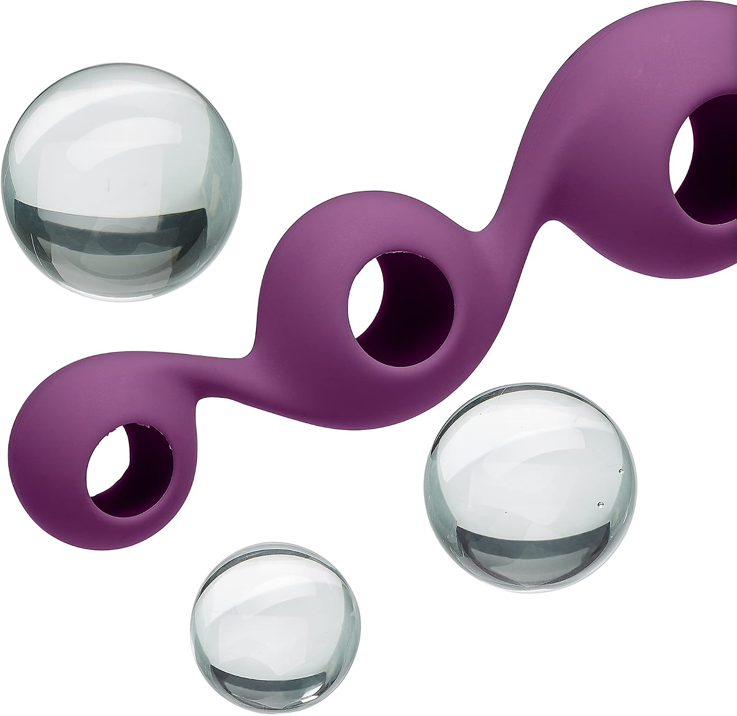 Cloud 9 Health & Wellness BOROILICATE KEGEL Training Set - Plum