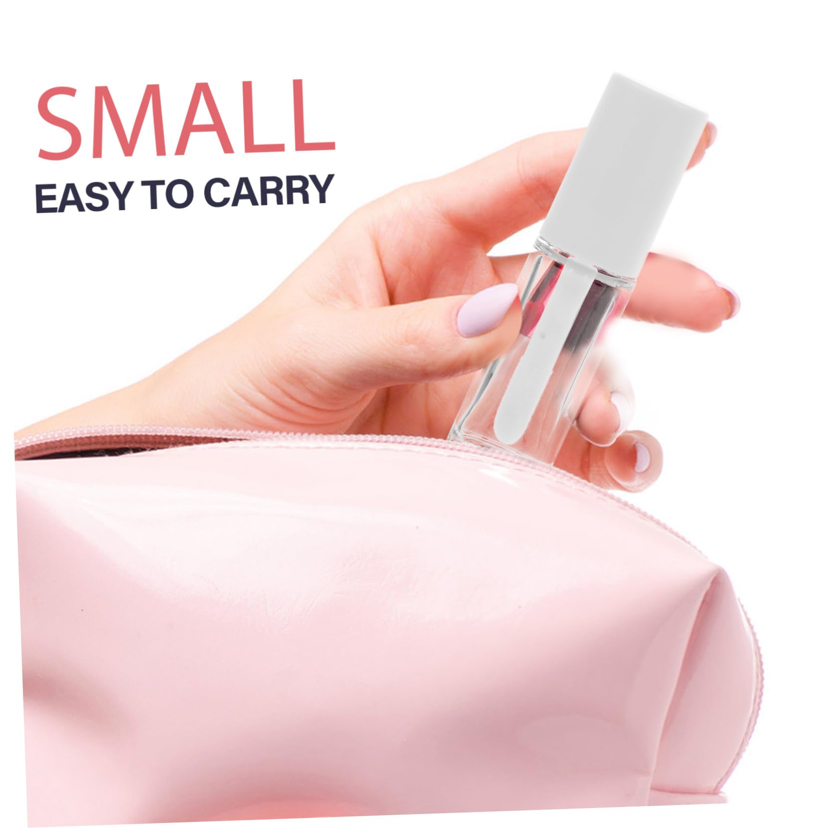 Tubi per Lucidalabbra 10ml Petg con Bacchetta 15 Pezzi | Bianco, Chiusura Ermetica Anti-perdita, Portatile e Ricaricabile, per Viaggio e Fai da Te